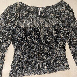 Free People Printed Top